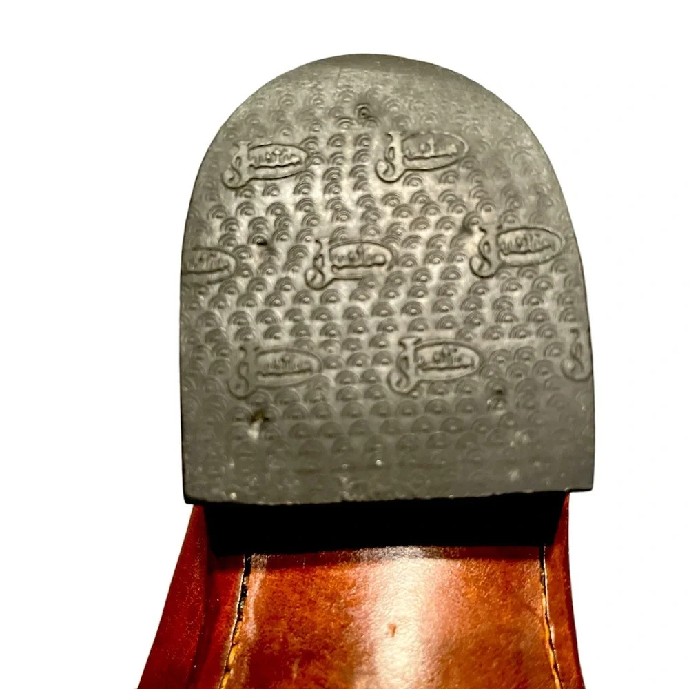 Justin boots ladies country cowboy boots size 6 1/2 ee - Picture 3 of 9